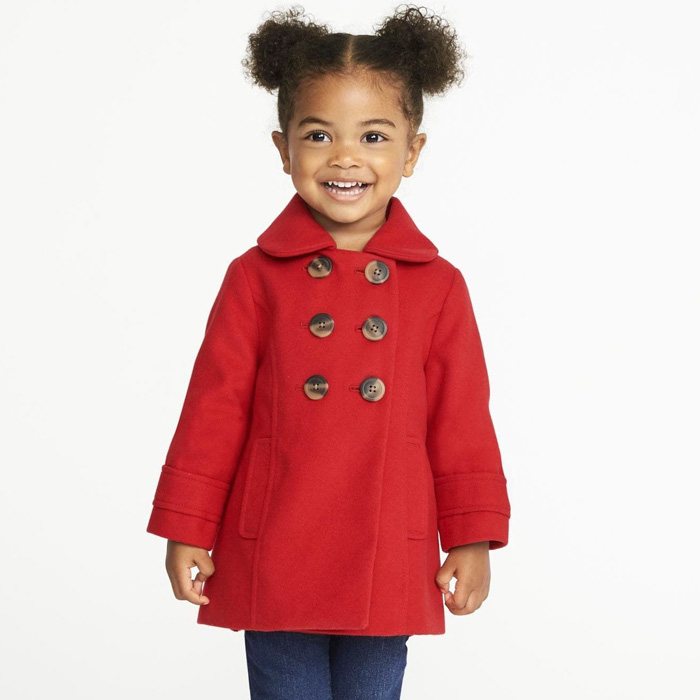 Áo dạ cho bé gái hiệu Old Navy xuất xịn vải thun nỉ mịn cực đẹp, cực ấm từ 10kg đến 12kg màu đỏ