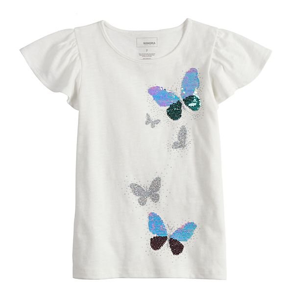 Áo bé gái cực xinh hàng VN xuất xịn từ 20kg đến 24kg màu trắng hình bướm